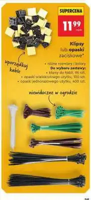 Biedronka Klipsy lub opaski zaciskowe oferta
