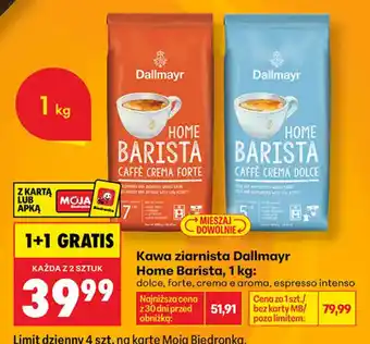 Biedronka Kawa ziarnista Dallmayr Home Barista oferta