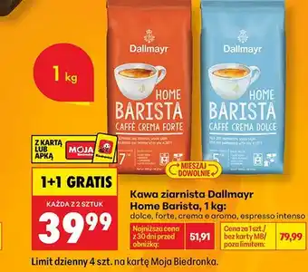 Biedronka Kawa ziarnista Dallmayr Home Barista Caffè Crema Dolce oferta