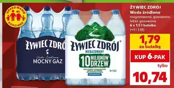 Kaufland Woda źródlana niegazowana Żywiec Zdrój 6-pak oferta