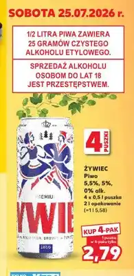 Kaufland Piwo Żywiec 5,5% 4-pak oferta