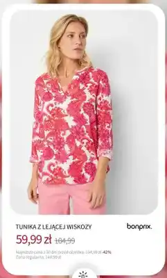 BonPrix Tunika z lejącej wiskozy bonprix oferta
