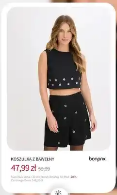 BonPrix Koszulka z bawełny Bonprix oferta