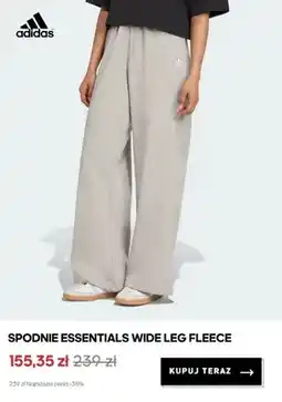 Adidas Spodnie dresowe Adidas Essentials Wide Leg Fleece oferta