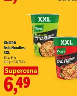 Lidl Makaron Knorr Asia Noodles Teriyaki Chicken Taste XXL oferta