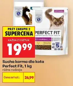 Biedronka Sucha karma dla kota Perfect Fit Anti Hairball 1+ oferta
