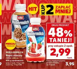 Kaufland Napój mleczny Müllermilch czekolada karmel ciastko oferta