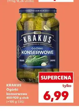 Kaufland Ogórki konserwowe Krakus oferta