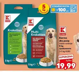 Kaufland Karma dla psów sucha Kroketten z jagnięciną i ryżem K-Classic oferta