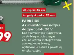 Kaufland Akumulatorowe nożyce do żywopłotu Parkside oferta