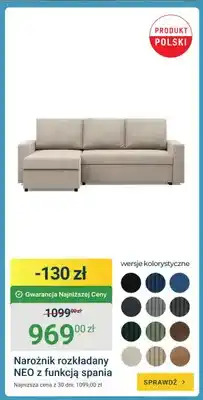 ERLI Narożnik rozkładany NEO z funkcją spania oferta