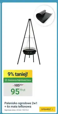 ERLI Palenisko ogrodowe 2w1 + 6x mata teflonowa oferta