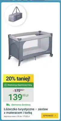 ERLI Łóżeczko turystyczne zestaw z materacem i torbą Ricokids oferta