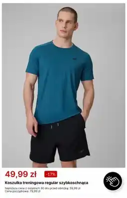 4F Koszulka treningowa regular szybkoschnąca 4F oferta