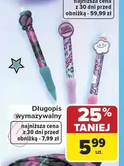 Carrefour Długopis wymazywalny CoolPack oferta