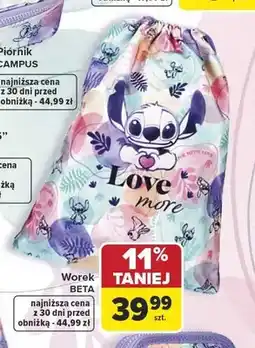 Carrefour Worek na obuwie CoolPack Beta Stitch oferta