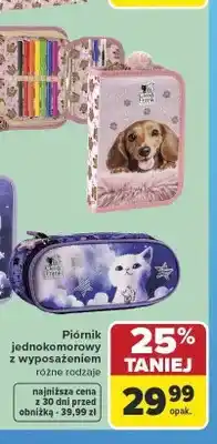 Carrefour Piórnik jednokomorowy z wyposażeniem Cleo & Frank oferta