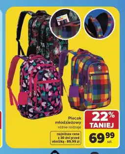 Carrefour Plecak młodzieżowy oferta