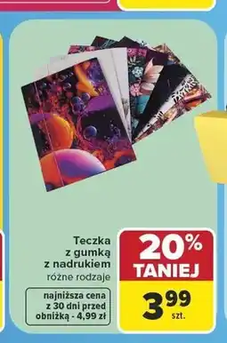 Carrefour Teczka z gumką z nadrukiem oferta