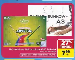 Carrefour Blok techniczny A3 Cricco 10 kartek oferta