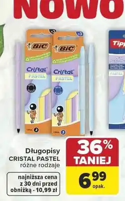 Carrefour Długopisy Cristal Pastel BIC oferta