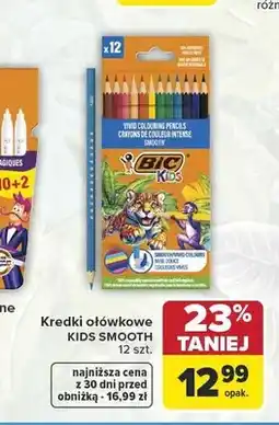 Carrefour Kredki ołówkowe BIC Kids Smooth 12-pak oferta