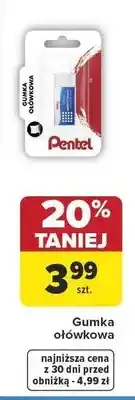 Carrefour Gumka ołówkowa Pentel oferta