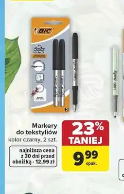 Carrefour Markery do tekstyliów BIC 2-pak oferta