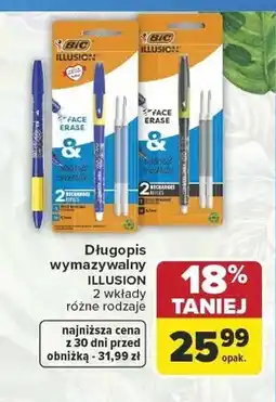 Carrefour Długopis wymazywalny BIC Illusion oferta