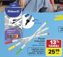 Carrefour Pisaki cienkopisy Pelikan Fineliner oferta