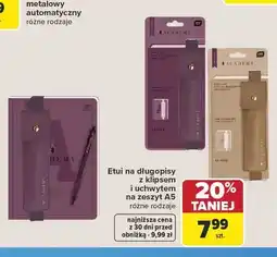 Carrefour Etui na długopisy z klipsem i uchwytem na zeszyt A5 Interdruk Academy oferta