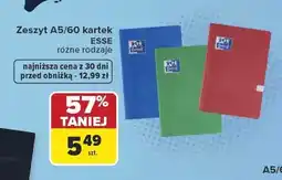Carrefour Zeszyt Oxford ESSE A5 60 kartek oferta