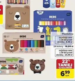 Carrefour Plastelina BEBE 12 kolorów oferta