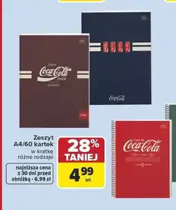 Carrefour Zeszyt A4 60 kartek w kratkę Interdruk oferta