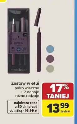 Carrefour Zestaw w etui pióro wieczne + 2 naboje Interdruk Academy oferta