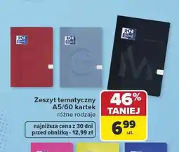 Carrefour Zeszyt tematyczny Oxford A5 60 kartek oferta
