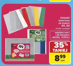 Carrefour Okładki kolorowe na zeszyt A5 Sopol oferta