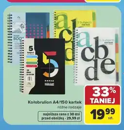 Carrefour Kołobrulion A4 150 kartek oferta