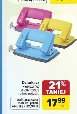 Carrefour Dziurkacz Kangaro Aion 10 g/S oferta