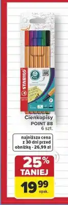 Carrefour Cienkopisy Stabilo Point 88 oferta