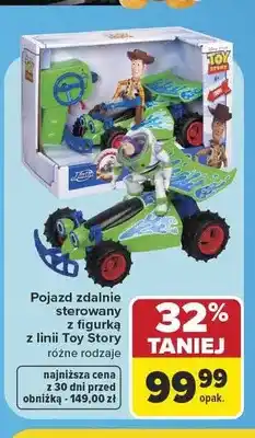 Carrefour Pojazd zdalnie sterowany z figurką Toy Story oferta