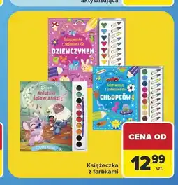 Carrefour Książeczka z farbami Kolorowanka z zadaniami dla dziewczynek oferta