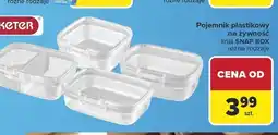 Carrefour Pojemnik plastikowy na żywność Snap Box Keter oferta