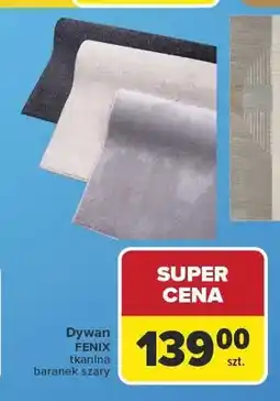 Carrefour Dywan FENIX tkanina baranek szary oferta