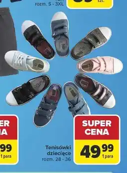 Carrefour Tenisówki dziecięce oferta