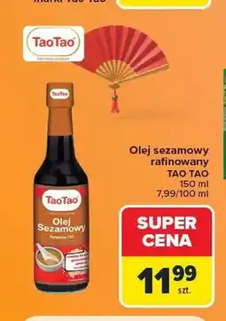 Carrefour Olej sezamowy rafinowany Tao Tao oferta