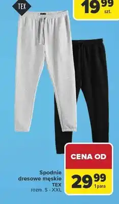 Carrefour Spodnie dresowe męskie TEX oferta