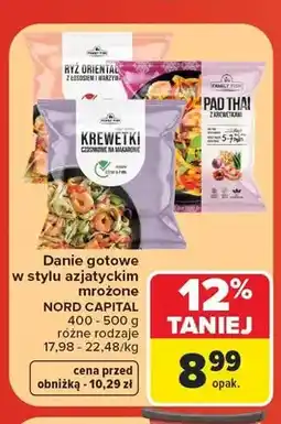 Carrefour Danie gotowe mrożone Ryż orientalny z łososiem i warzywami Nord Capital oferta