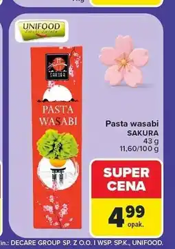 Carrefour Pasta wasabi Sakura oferta