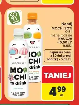 Carrefour Napój Mochi Soti truskawkowy oferta